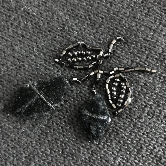 VICTORIA JONES Velvet Beaded Sweater Black Long Sleeve Women’s Plus Size 1X - Picture 7 of 16